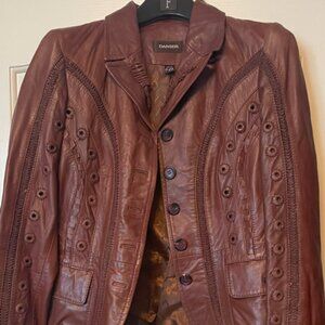 Danier leather jacket - XS - light brown - new never worn